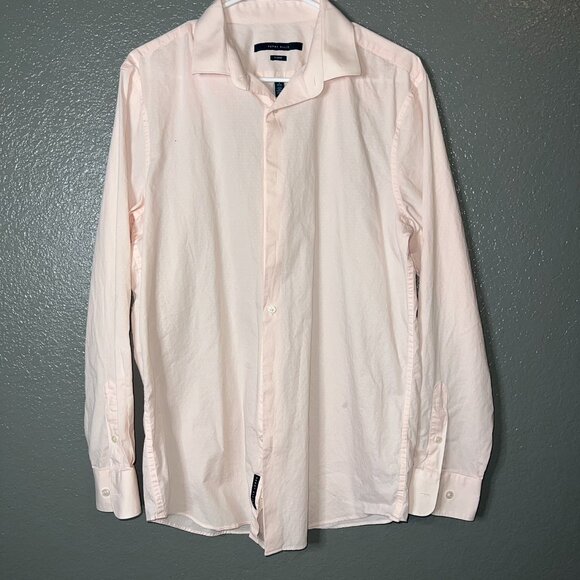 Perry Ellis Light Pink Long Sleeve Dress Shirt - Size 16 - Picture 1 of 5